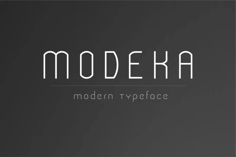 Modeka - Modern Font