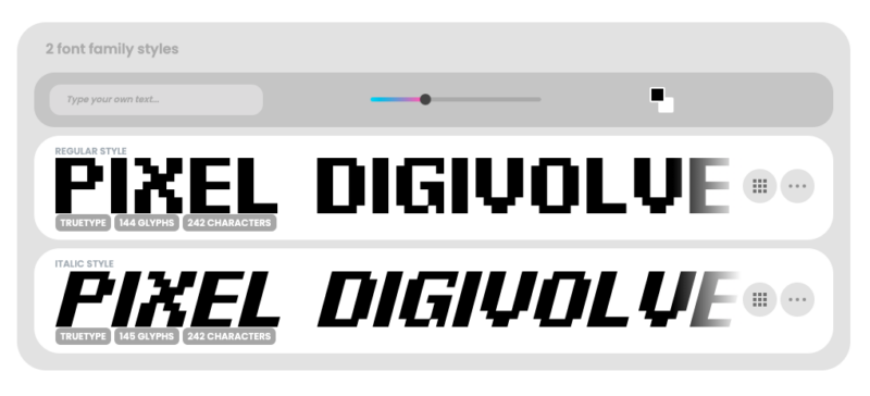 Pixel Digivolve Font