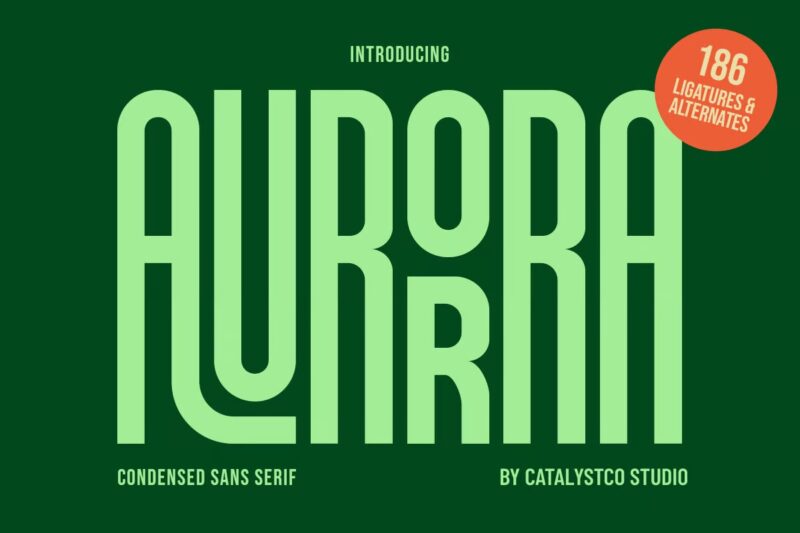 Aurorra - Condensed Sans Serif