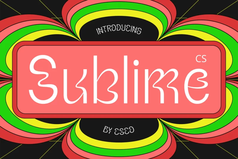 CS Sublime – Trippy Font