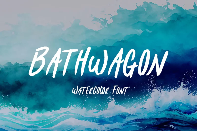 Bathwagon Watercolor Sans Serif Font