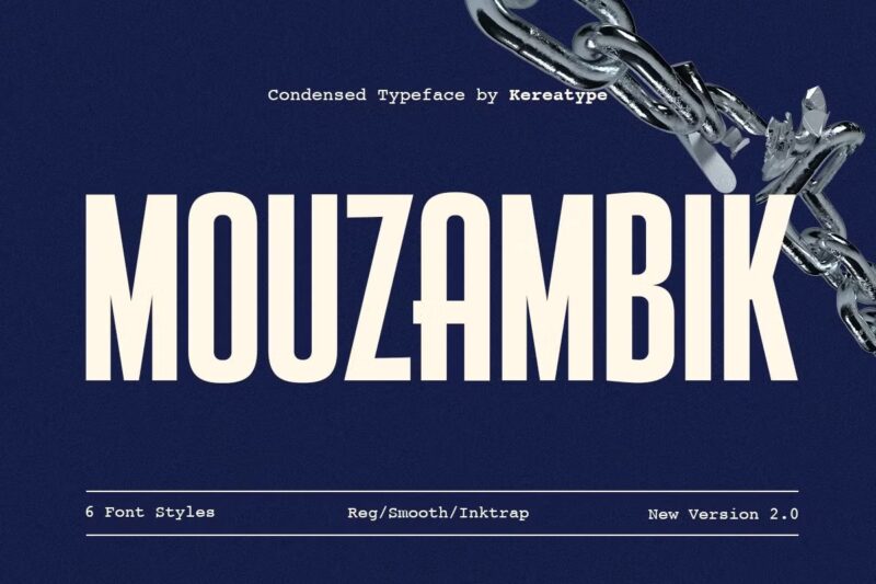 Mouzambik - Condensed Font