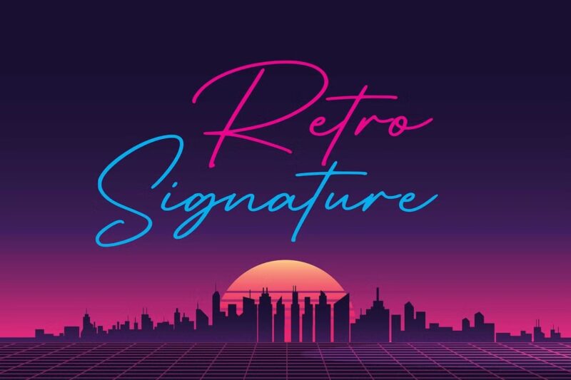 Retro Signature - Neon Lights