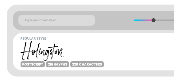 Holingston Brush Font (Free)