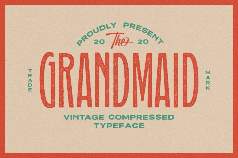 Grandmaid Condensed Font