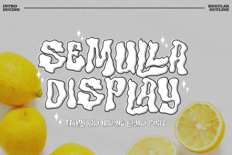 Semulla - Trippy Liquid Font