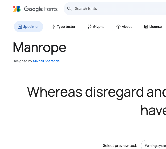 Manrope (Free)