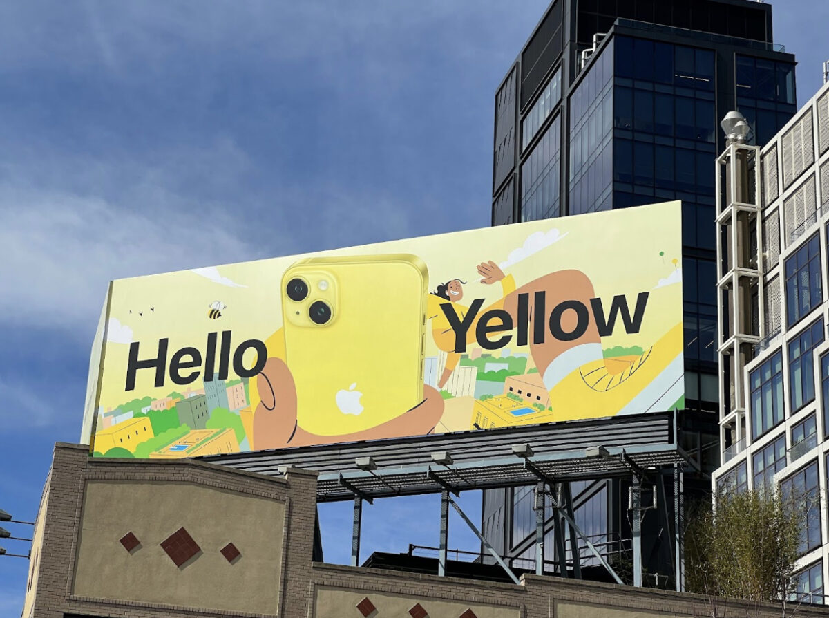 Yellow iPhone Ad