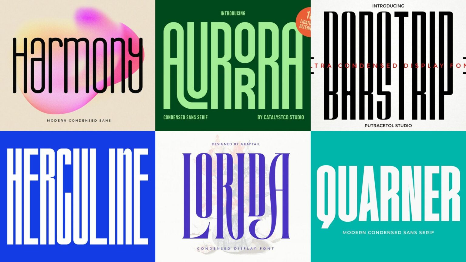 40 Best Condensed Fonts (Narrow Fonts) in 2025 - Design Work Life