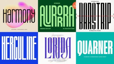 40 Best Condensed Fonts (Narrow Fonts) in 2024