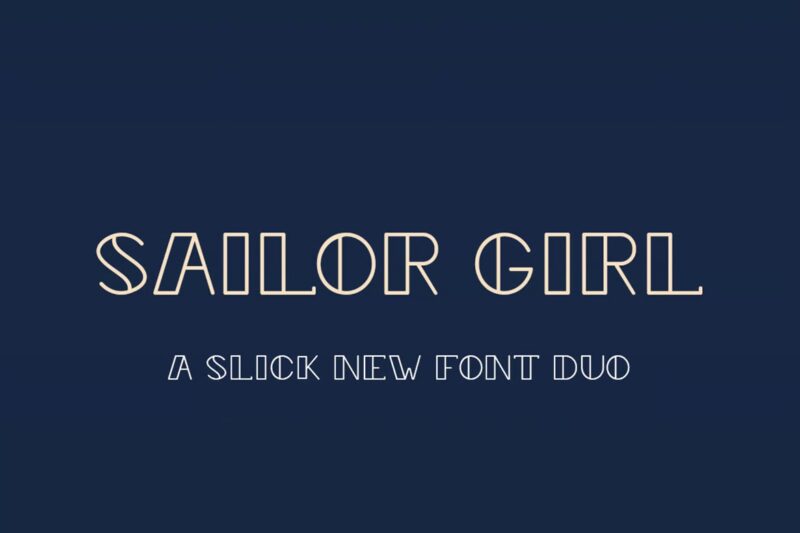 Sailor Girl Font Duo