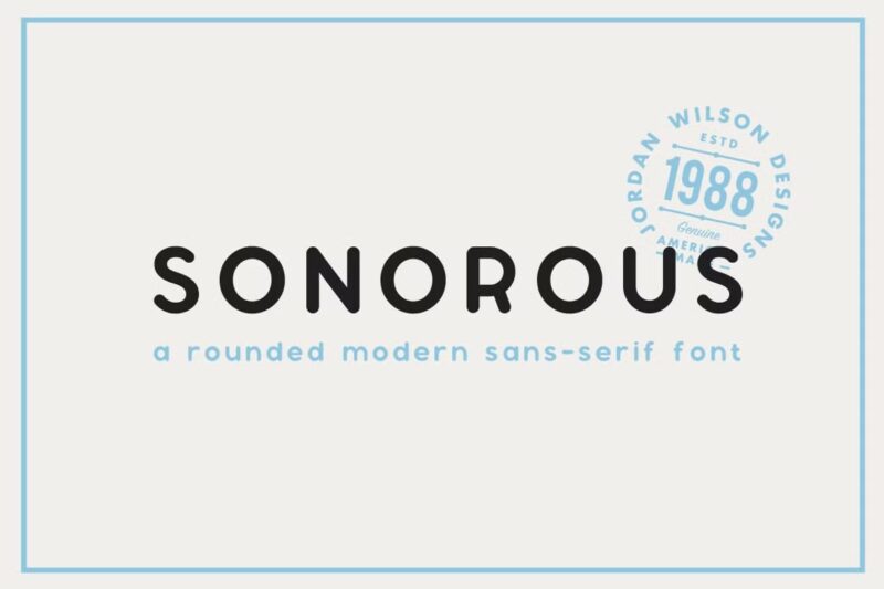 Sonorous Font