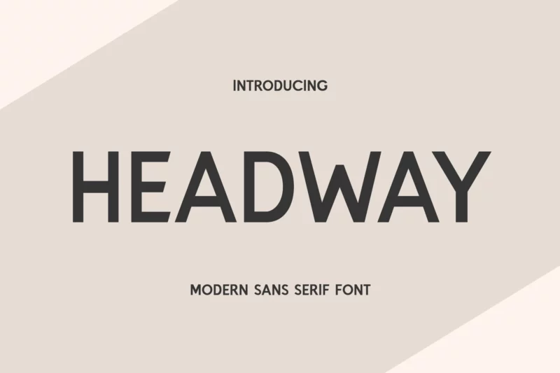 Headway Display Sans Serif Font