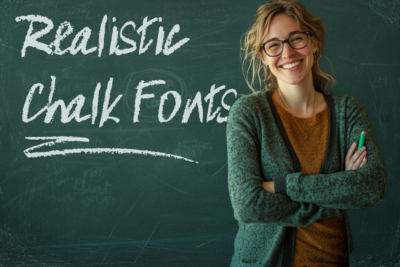 24 Realistic Chalkboard Fonts at the “Top of the Class”