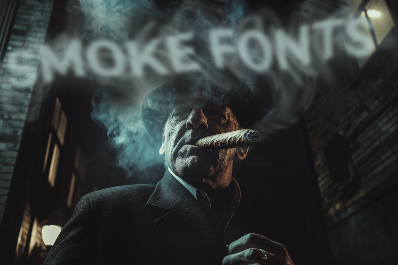 smoke fonts gangster thumbnail