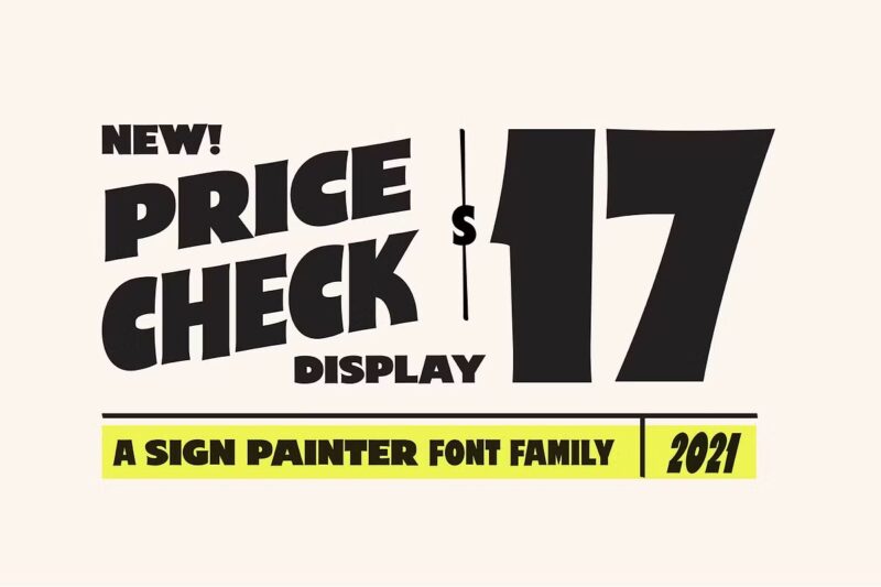 Price Check - Sign Painter Display