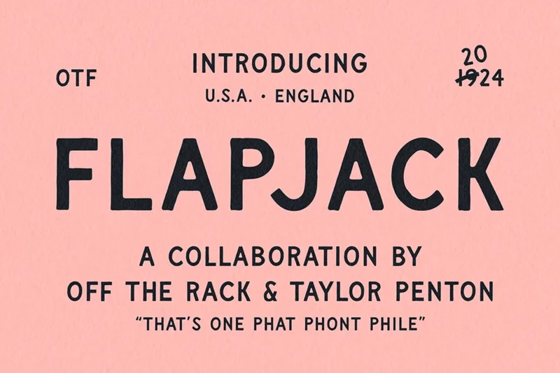 Flapjack | Vintage Hand Drawn Font