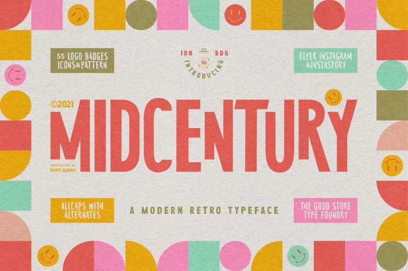 MidCentury Typeface + Extras