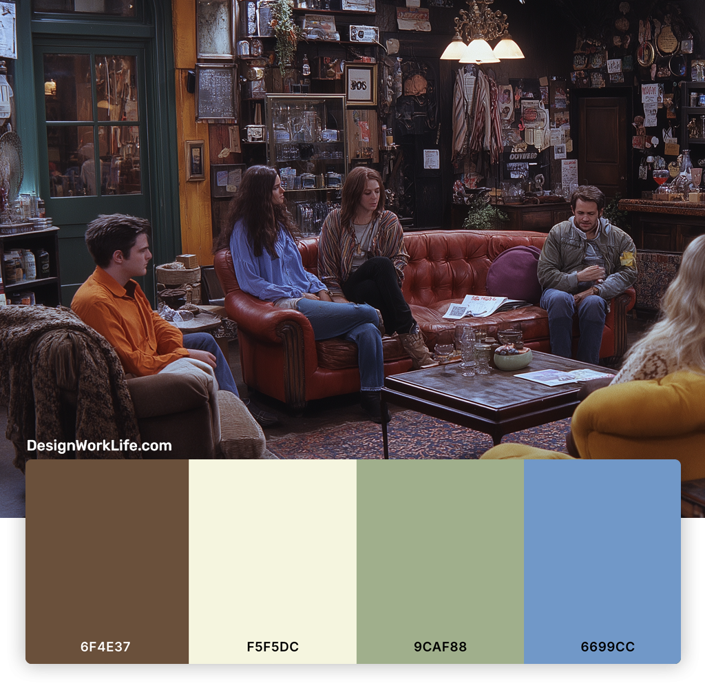 90s palettes - coffee shop