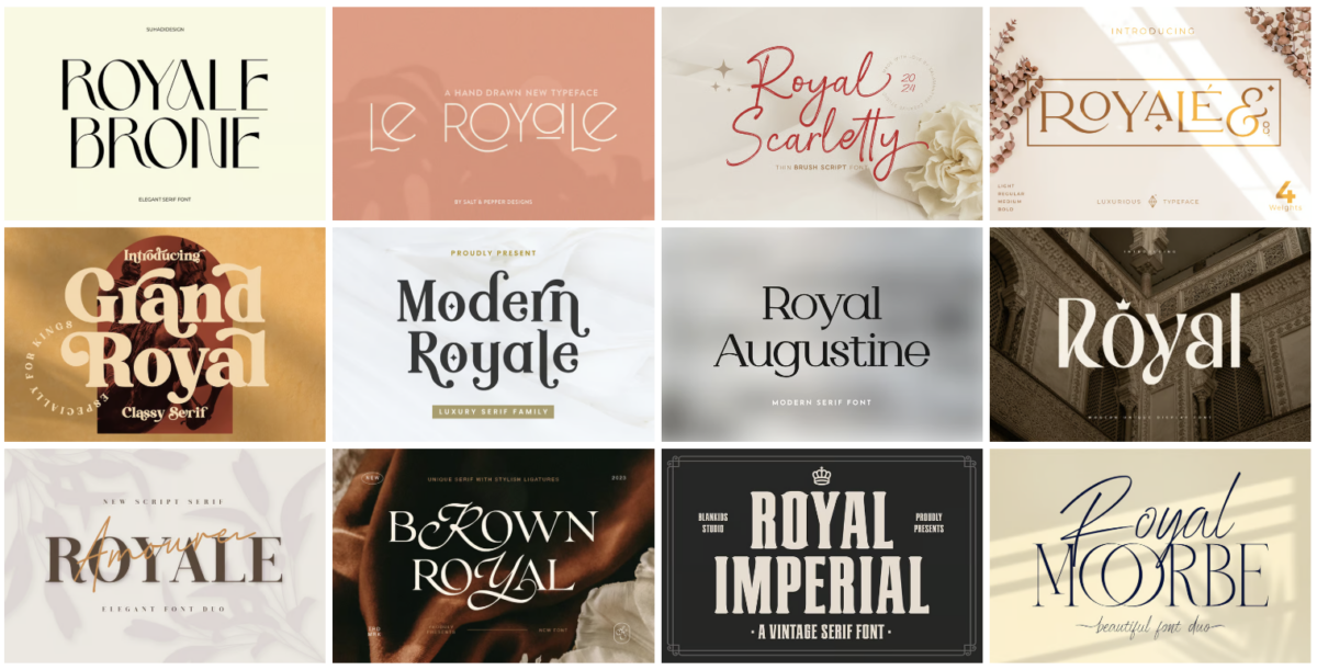 royal fonts