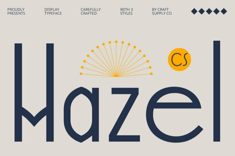 Hazel – Art Deco Font