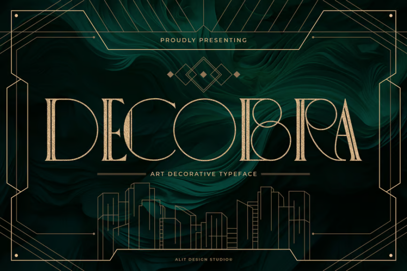 Decobra Art Deco Font