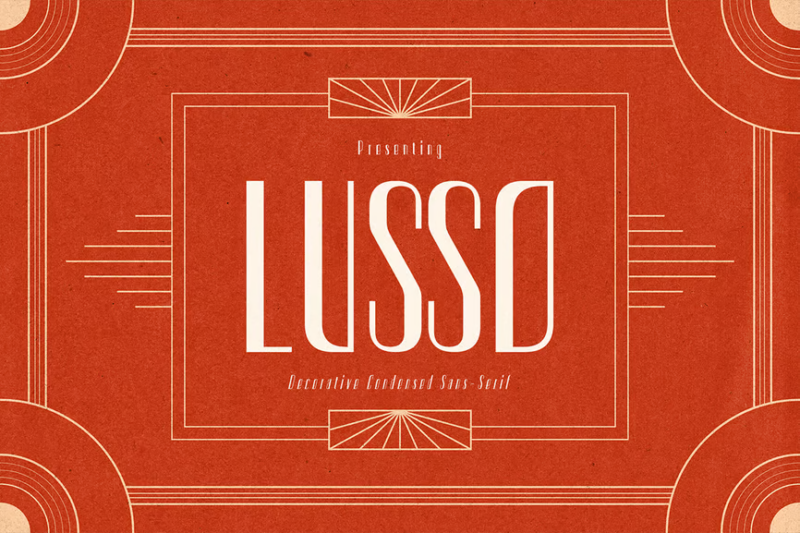 Lusso - Condensed Art Deco Sans