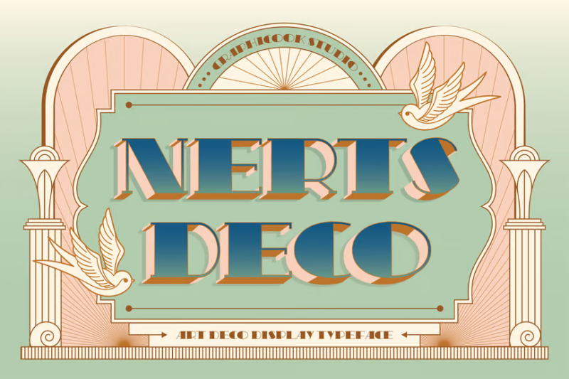 Nerts Deco Artdeco Display Typeface