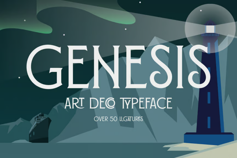 Genesis - Art Deco Typeface