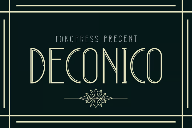 DECONICO - art deco font