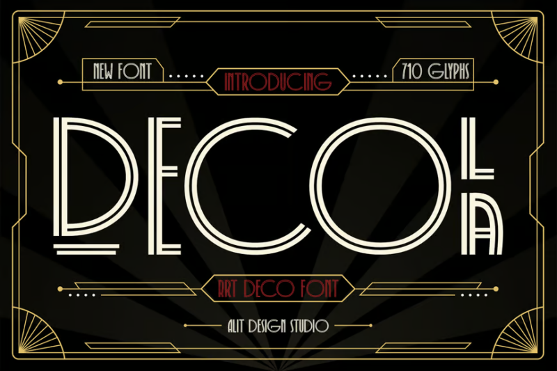 Decola Art Deco Typeface