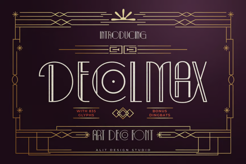 Decolmax Art Deco Typeface