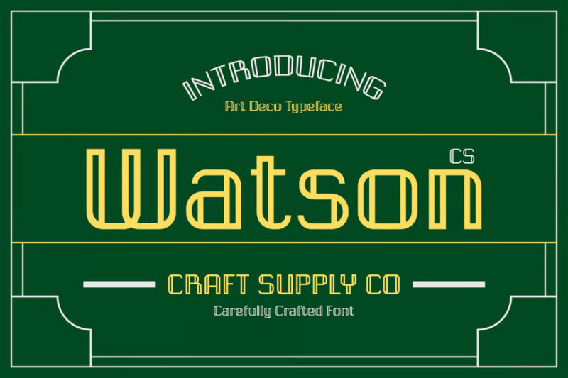 CS Watson – Art Deco Font