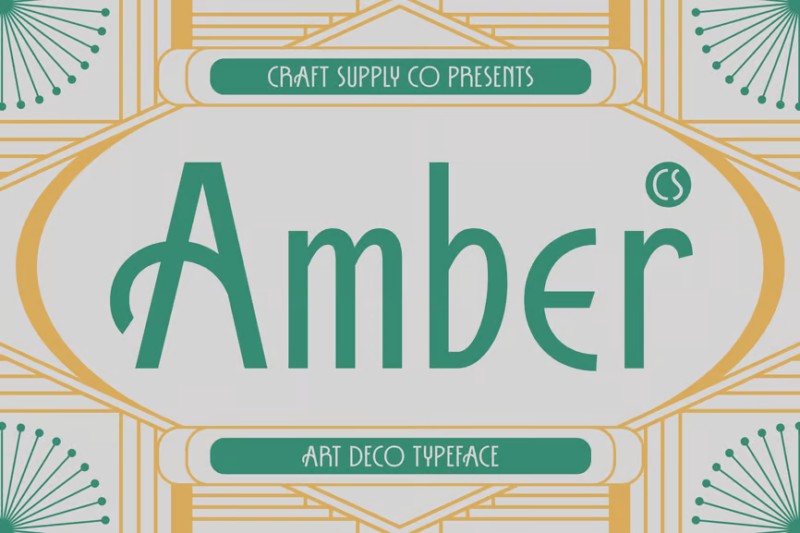 CS Amber – Art Deco Font