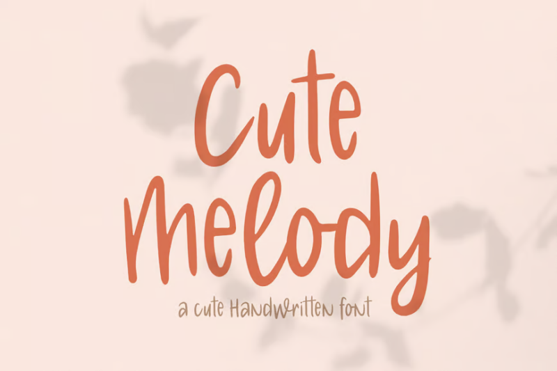 Cute Melody - Cute Handwritten Font