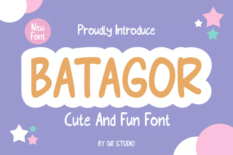 BATAGOR - CUTE FONT