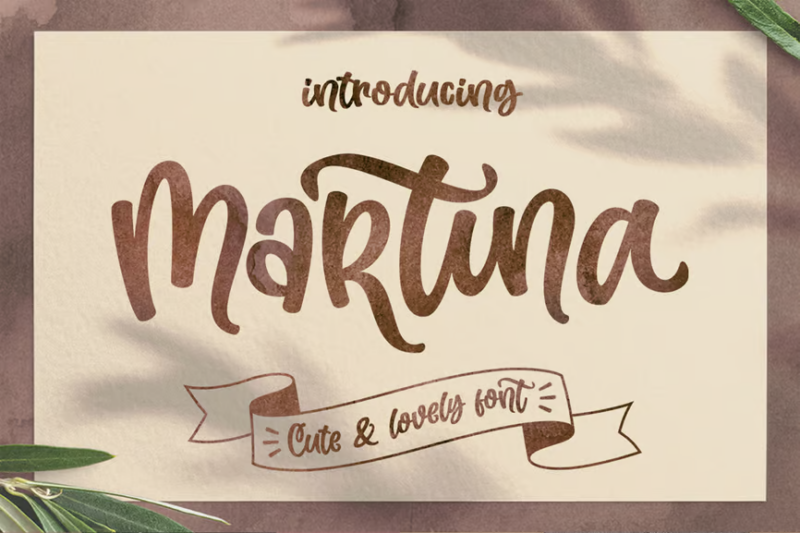 Martina - Cute Display Font