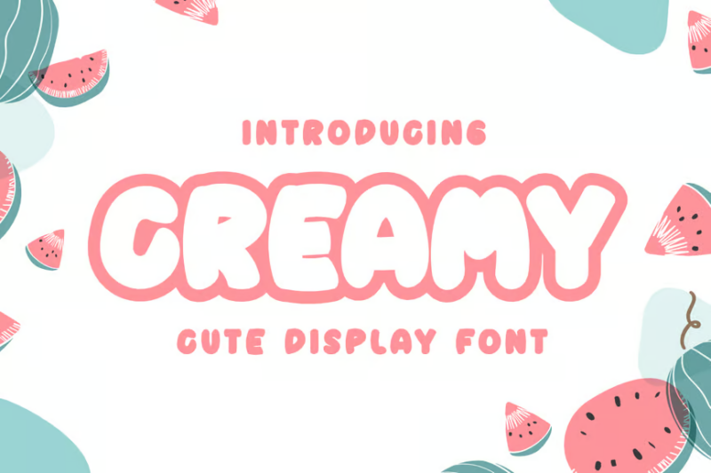 Creamy - Cute Display Font