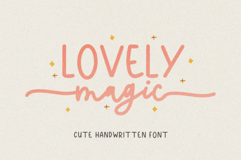 Lovely Magic - Cute Handwritten Font