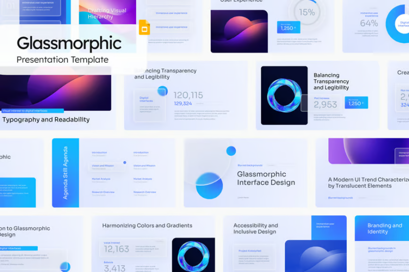 Glassmorphic Pitch Deck