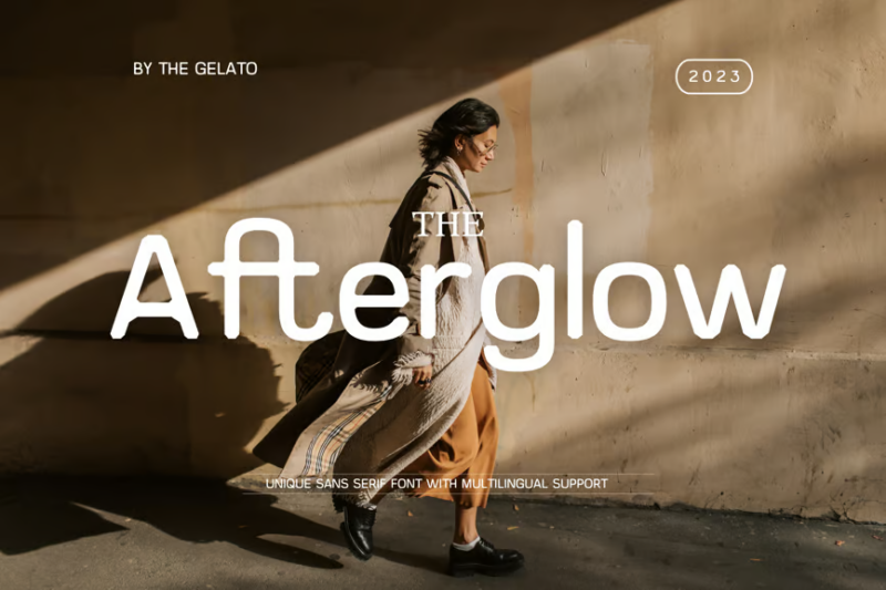 Afterglow Modern Minimal Sans Serif Font