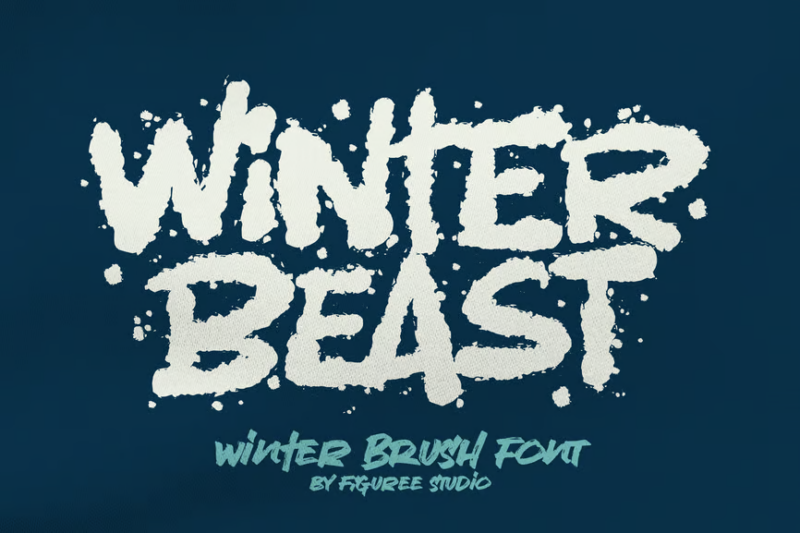 Winter Beast - Strong Brush Font