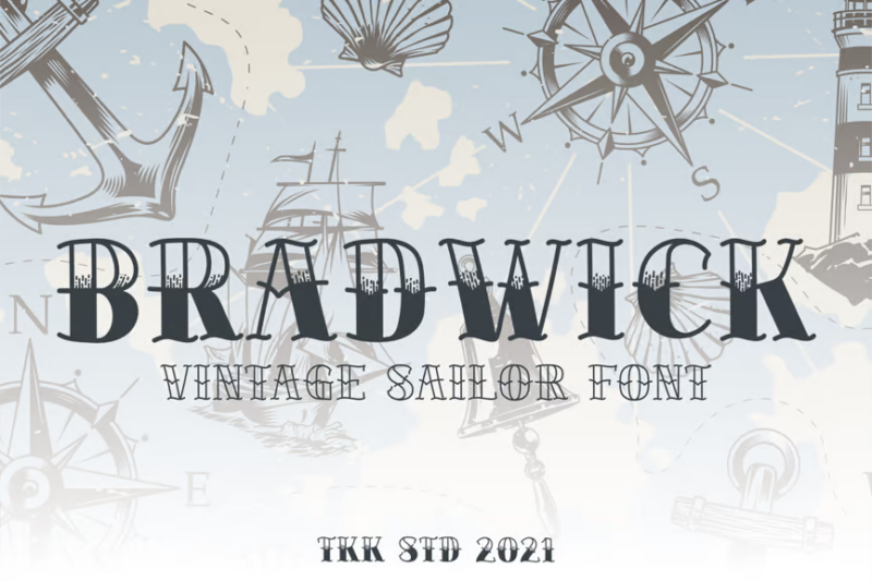 Tattoo Font - Bradwick