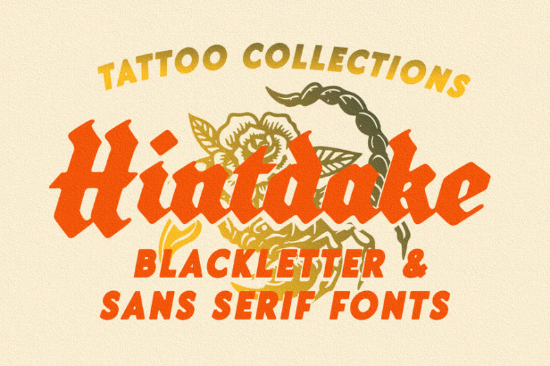 Hintdake - Tattoo Blackletter Font