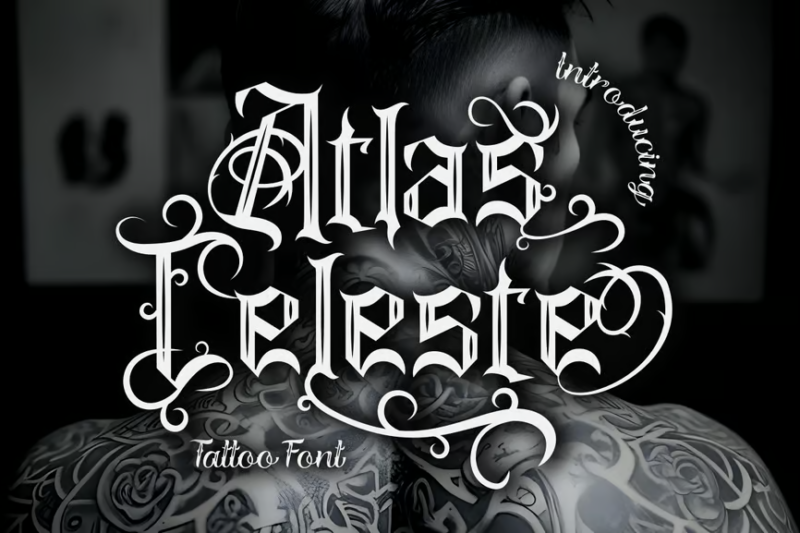 Atlas Celeste - Tattoo Font