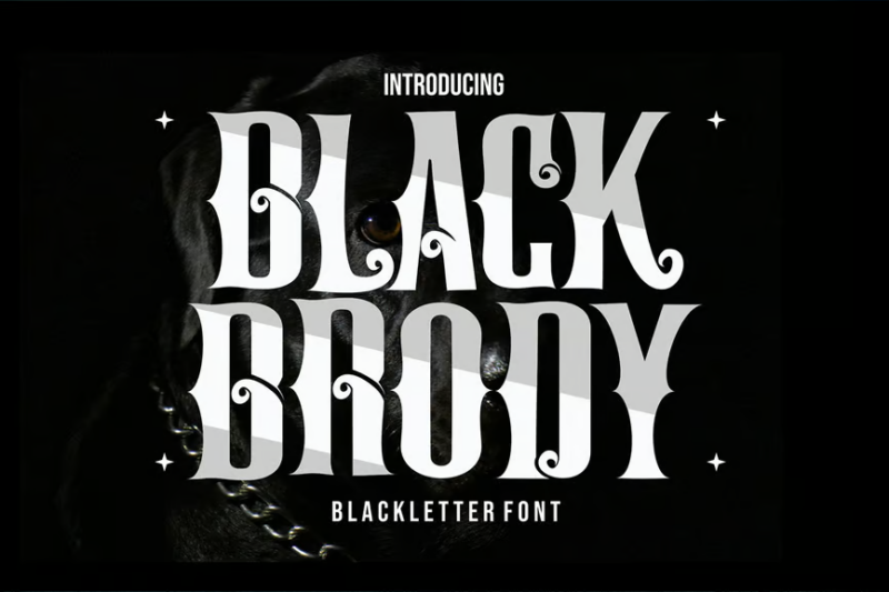 Black Brody - Aesthetic Blackletter Font