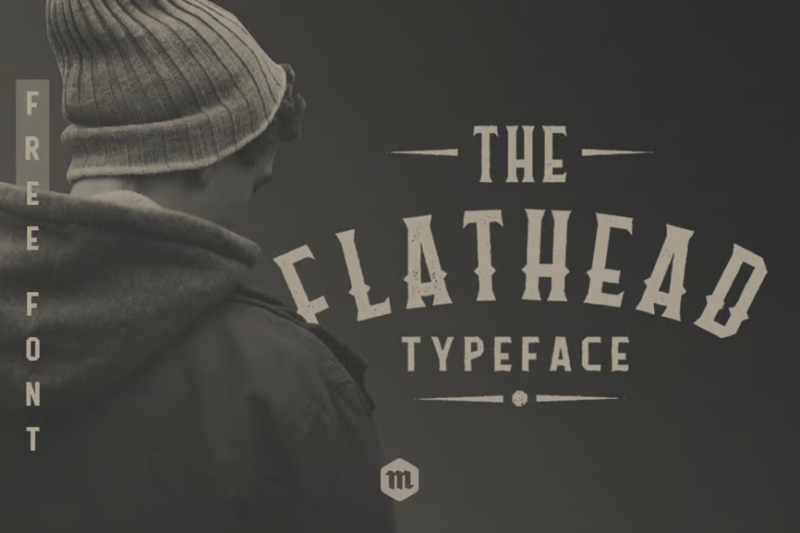 Flathead Typeface|Vintage Font