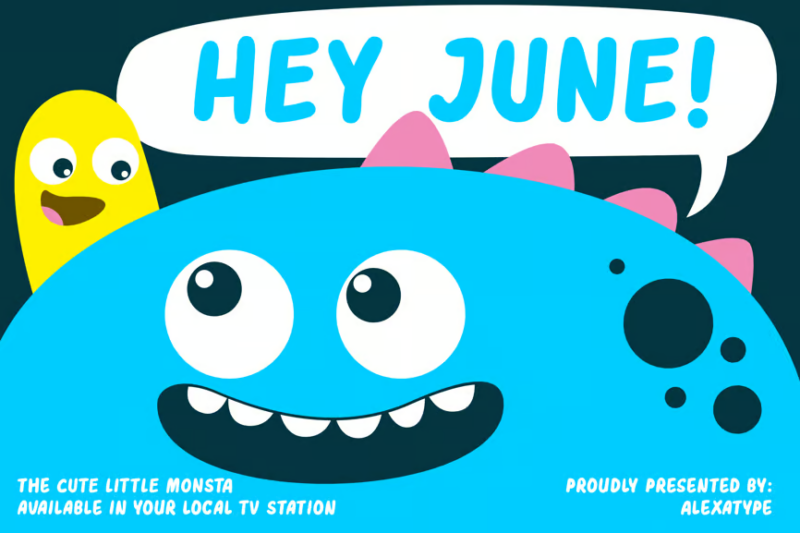 Hey June - Friendly Children Font