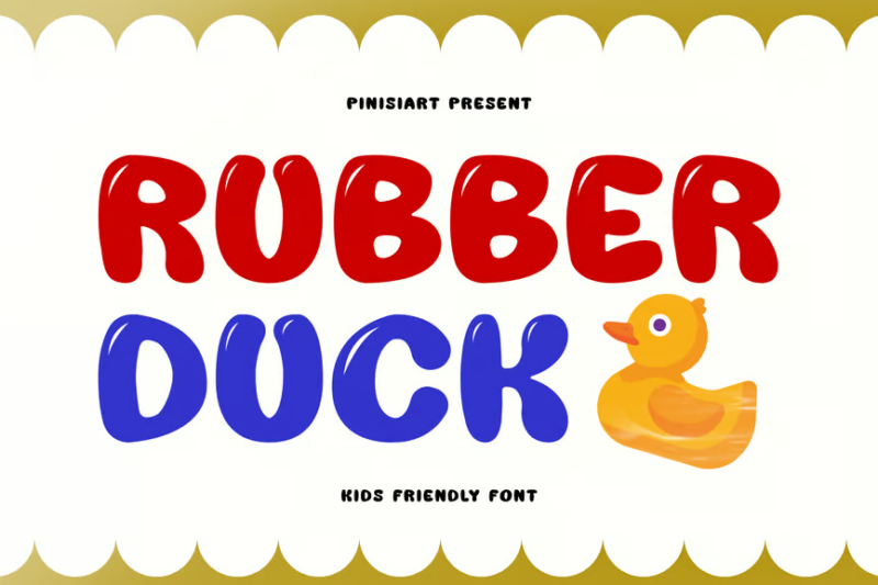 Rubber Duck – Kids Friendly Font