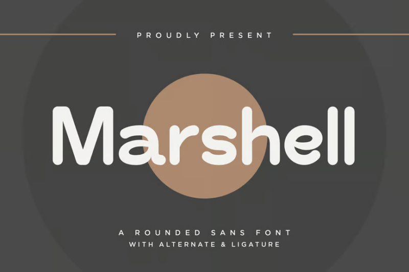 Marshell - A Rounded Sans Font